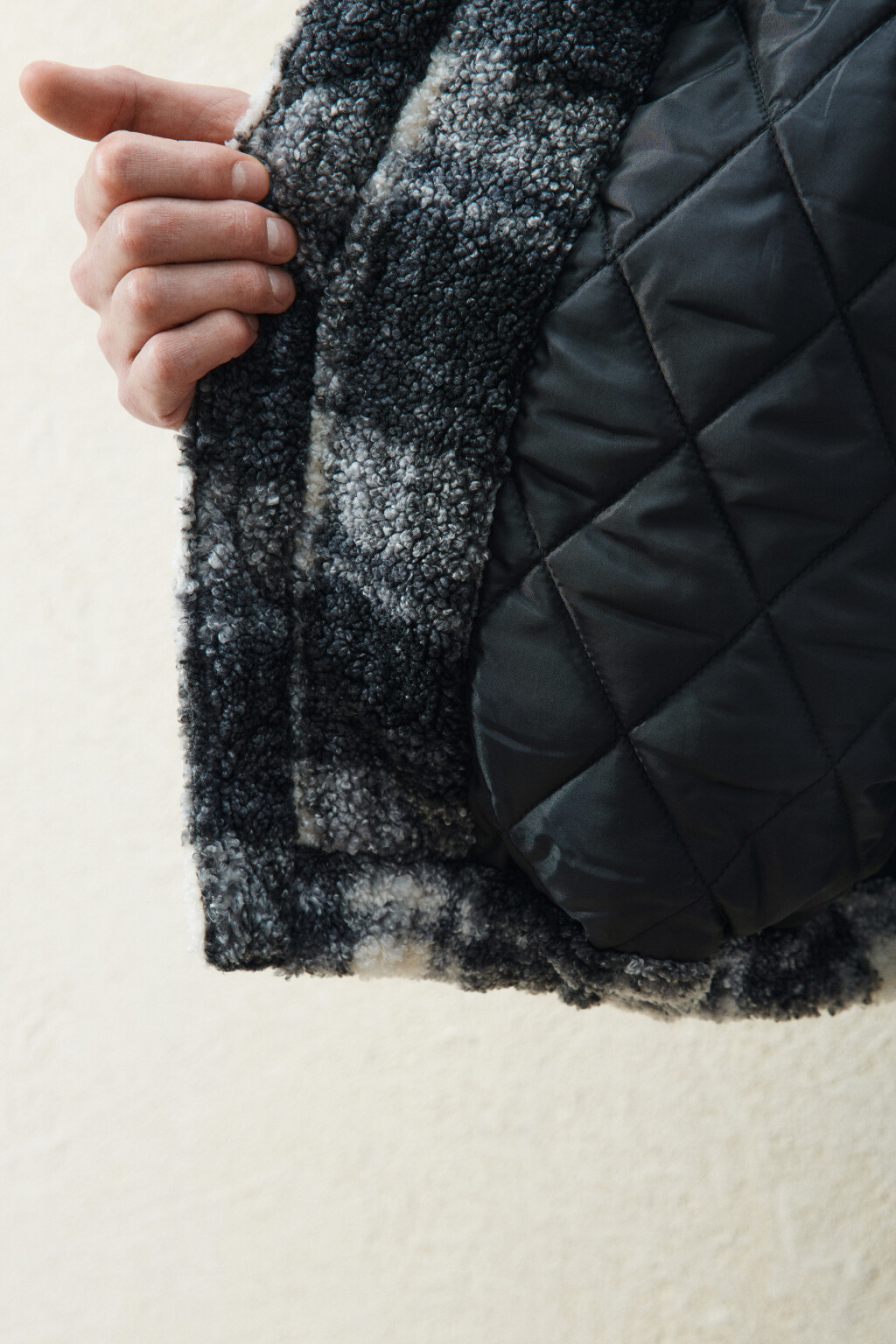 Куртка-бомбер плюшевая в клетку - цвет мультиколор - 8